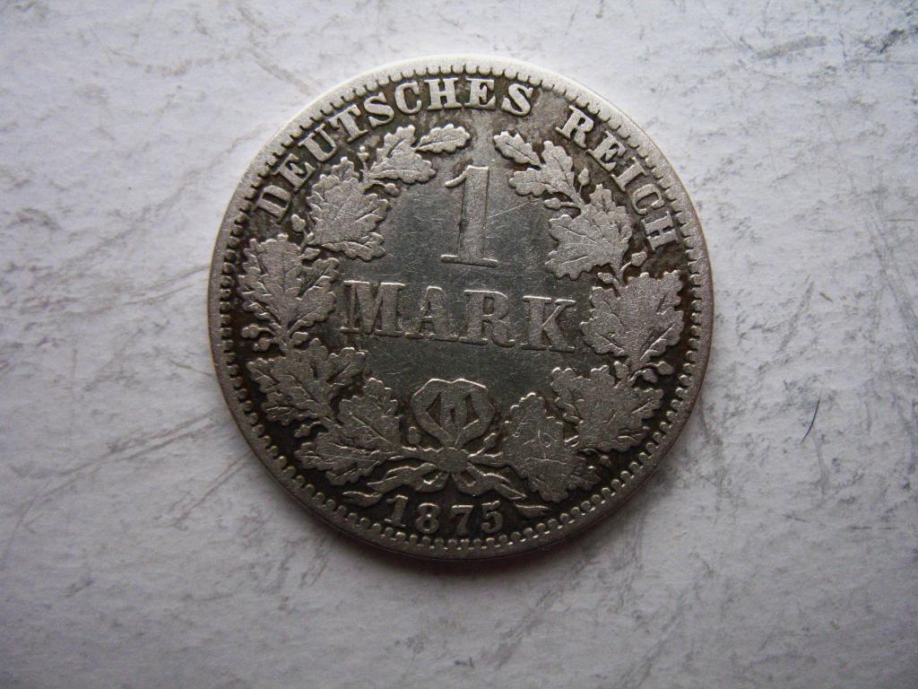 1 марка 1875 года А Германия