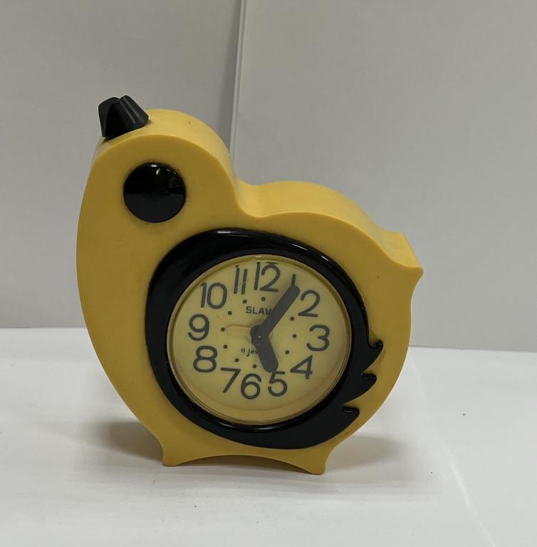 Часы настольные будильник Слава Slava Цыпленок НЕ НА ХОДУ