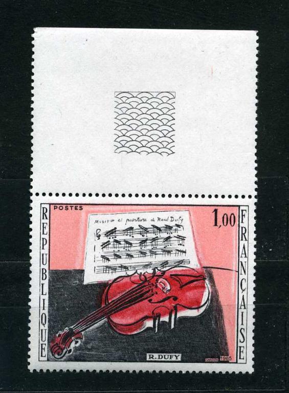 Франция. Искусство. Живопись. Рауль Дюфи. Красная скрипка. Серия С КУПОНОМ. 1965.**