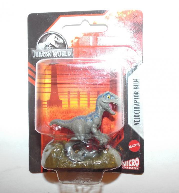 фигурка игрушка Динозавры Динозавр micro collection Jurassic world (mini) Велоцираптор Блю