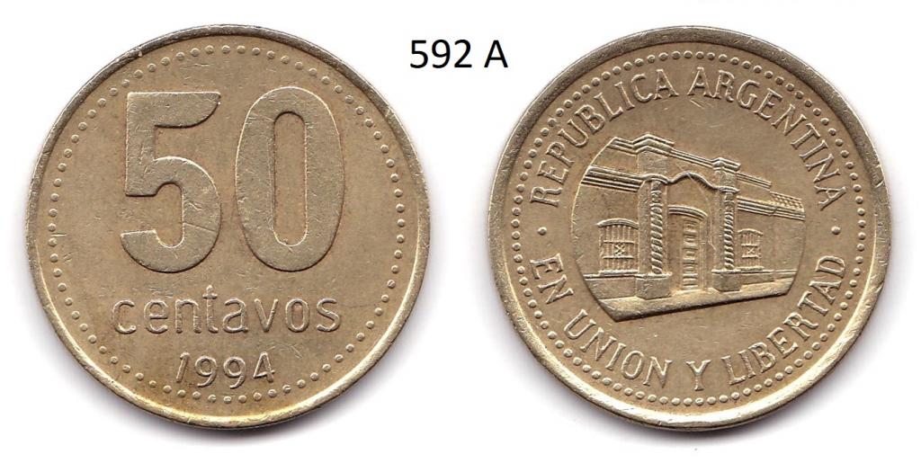 Аргентина. 50 сентаво. 1994 год