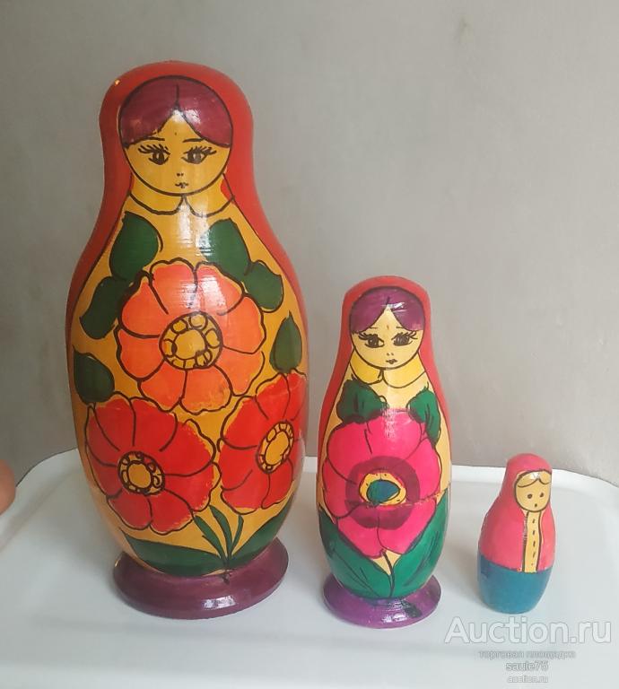 Игрушка МАТРЁШКА деревянная СССР №1