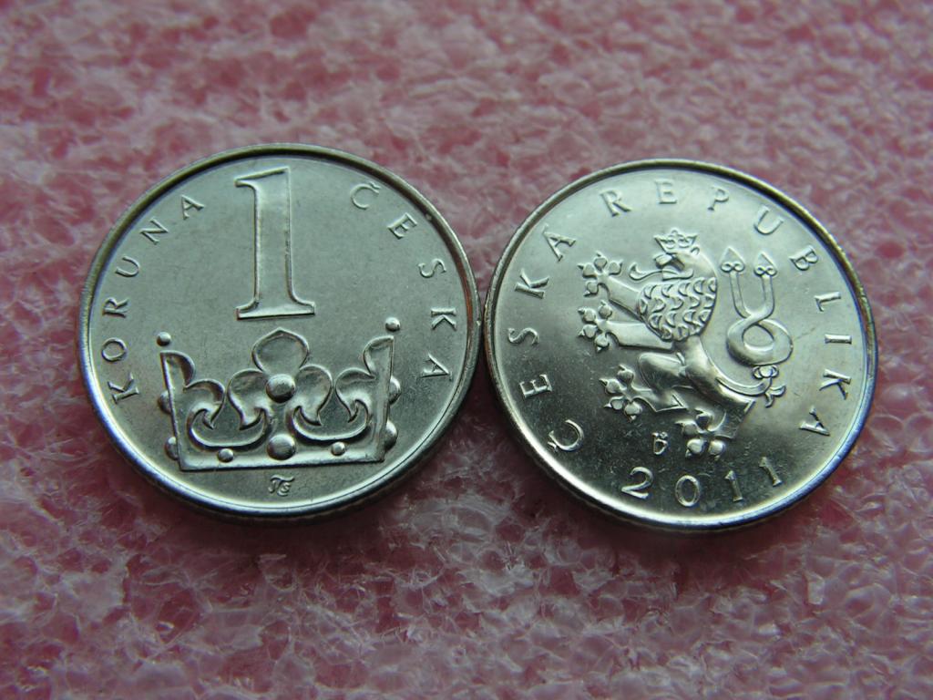 Чехия 1 крона 2011 unc