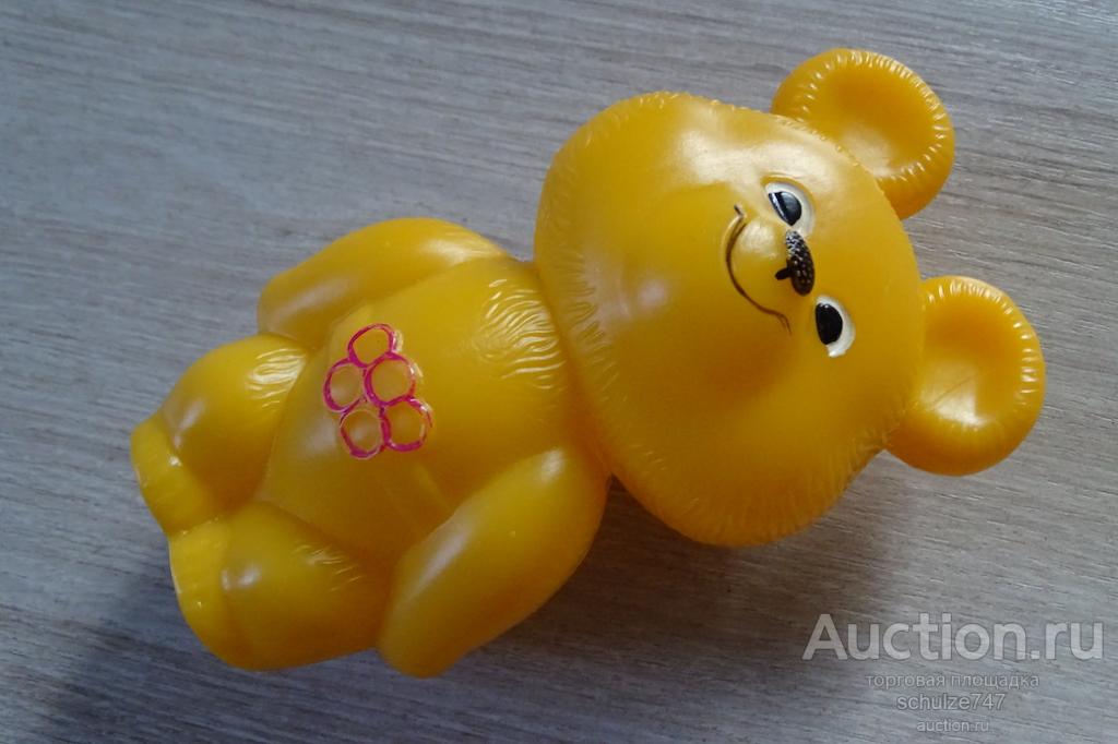 ИГРУШКА МИШКА ОЛИМПИЙСКИЙ ОЛИМПИАДА 80 МОСКВА 1980 ПОЛИЭТИЛЕН СССР