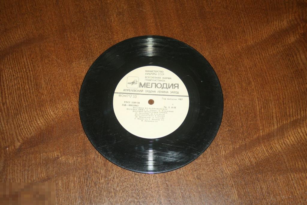 Песенки из радиопередач "Песенка буратино.Песенка Чиполлино." Мелодия 1987г. 