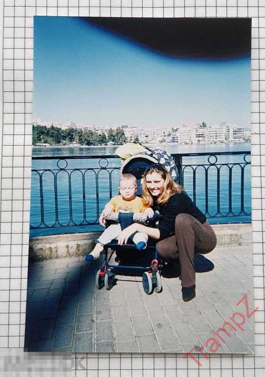 Фотография цветная мать с сыном. девушка с ребенком. детская коляска #28 