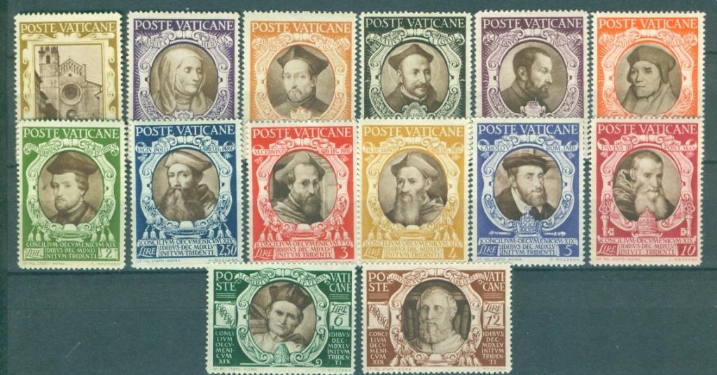 Ватикан 1946 г.  серия 400 лет Тридентскому собору негашеная**