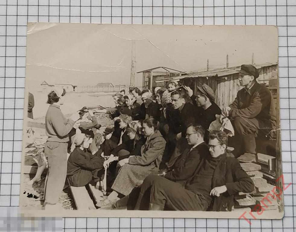 Фотография молодежь парни девушки, студенты стройотряд #27* 