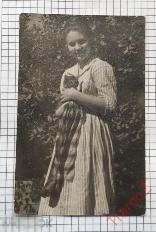 Фотография девушка с котом #27* 