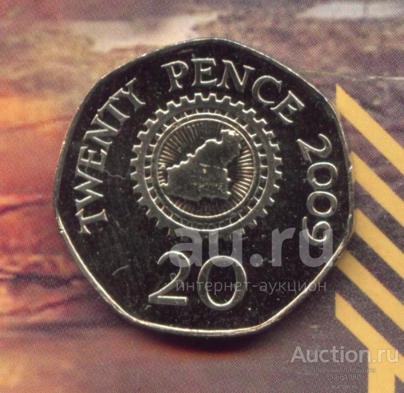 Гернси 20 пенсов 2009 (ё)