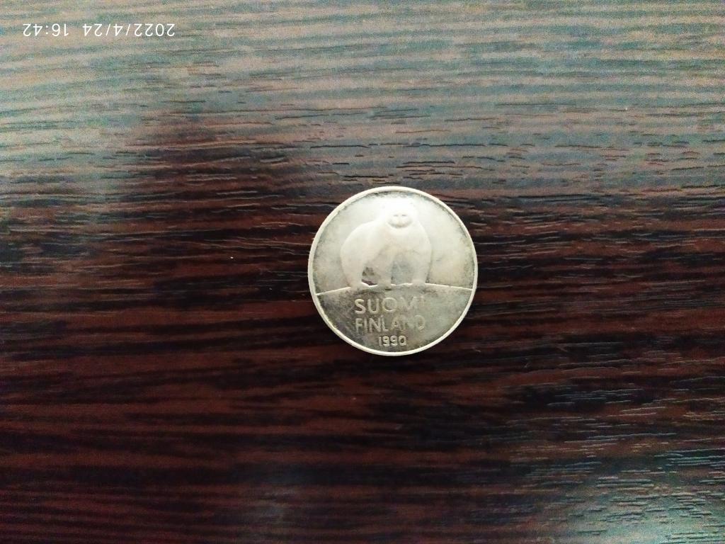 Монеты.Финляндия.1990 50 пенни