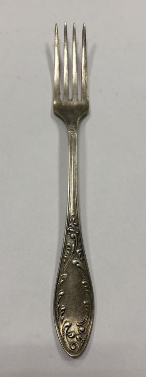 Вилка десертная Кольчугино Мельхиор МНЦ СССР