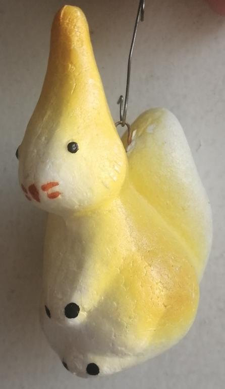 Ёлочная игрушка СССР Белочка. Пенопласт