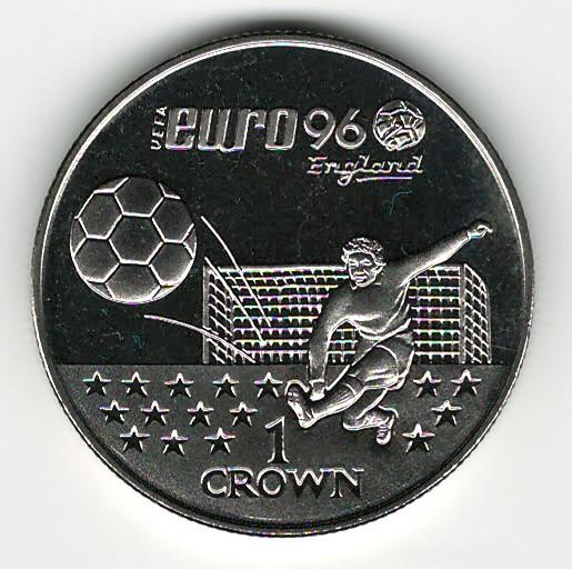 Гибралтар 1 крона 1996 Футбол Еврокубок Спорт