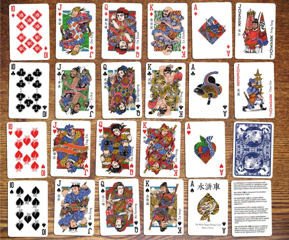 Игральные карты "The Water Margin"