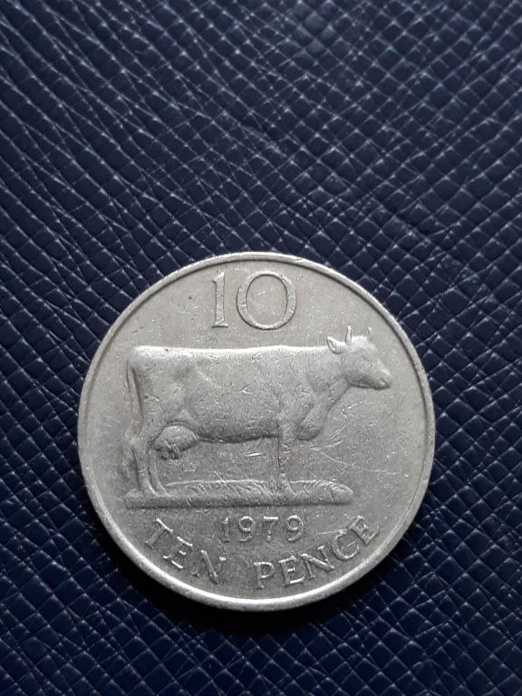 Гернси 10 пенсов 1979 КМ 30