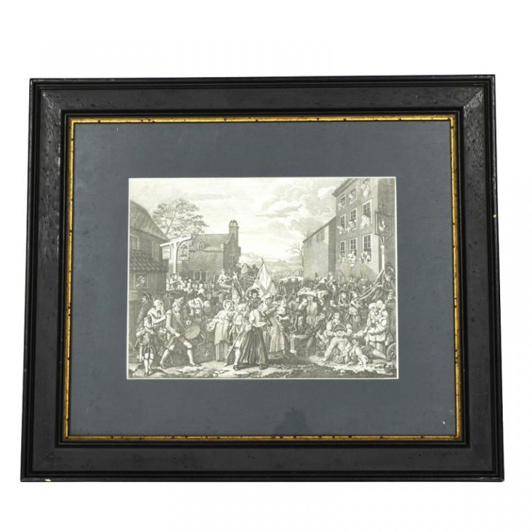 Гравюра У. Хогарта «Поход в Финчли 1749-1750 гг» (84467)