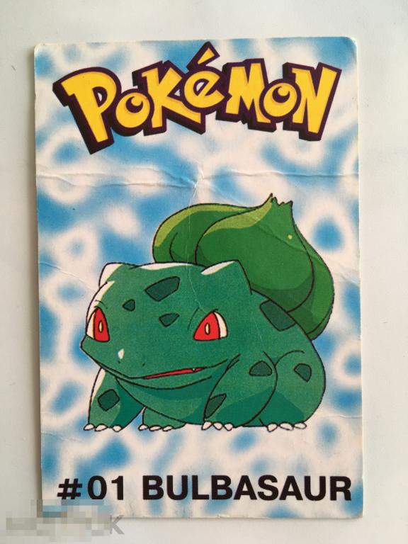 Календарик Покемон. Bulbasaur. 2002 г. 
