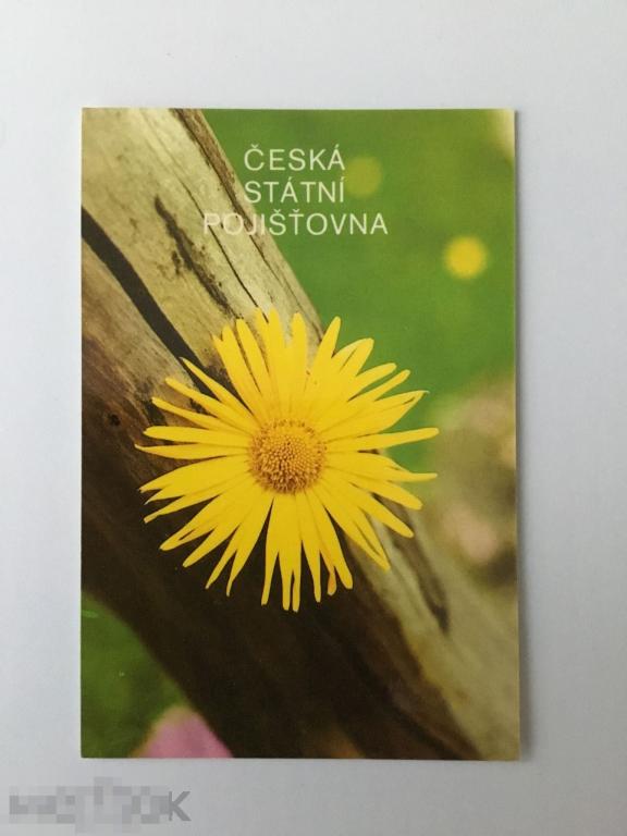 Календарик Чешская страховая компания. 1987 г. 