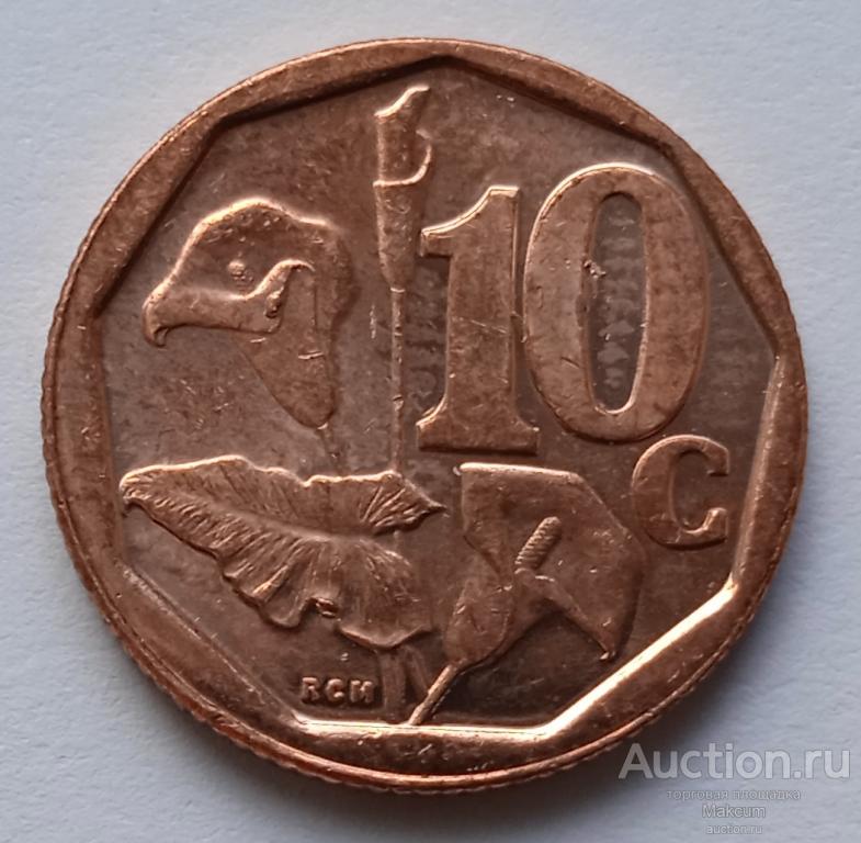 ЮАР 10 центов . 2016 г .