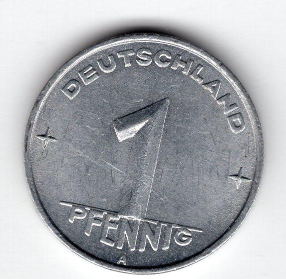 1 пфенниг - ГДР - 1952 А - KM#5