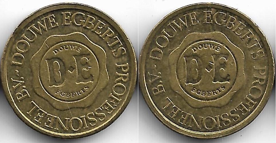 Жетон DOUWE EGBERTS PROFESSIONEEL B.V., кофейный автомат, Нидерланды