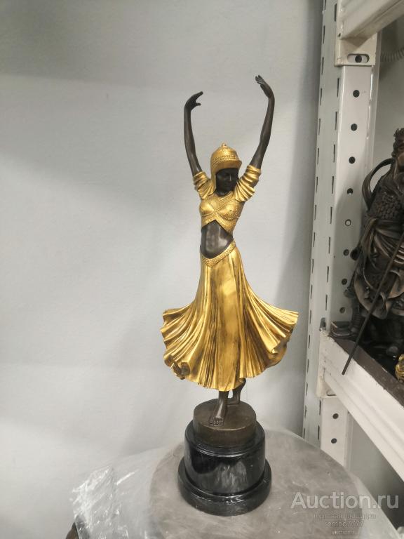 балет балерина танец танцовщица 54см. бронза.европа