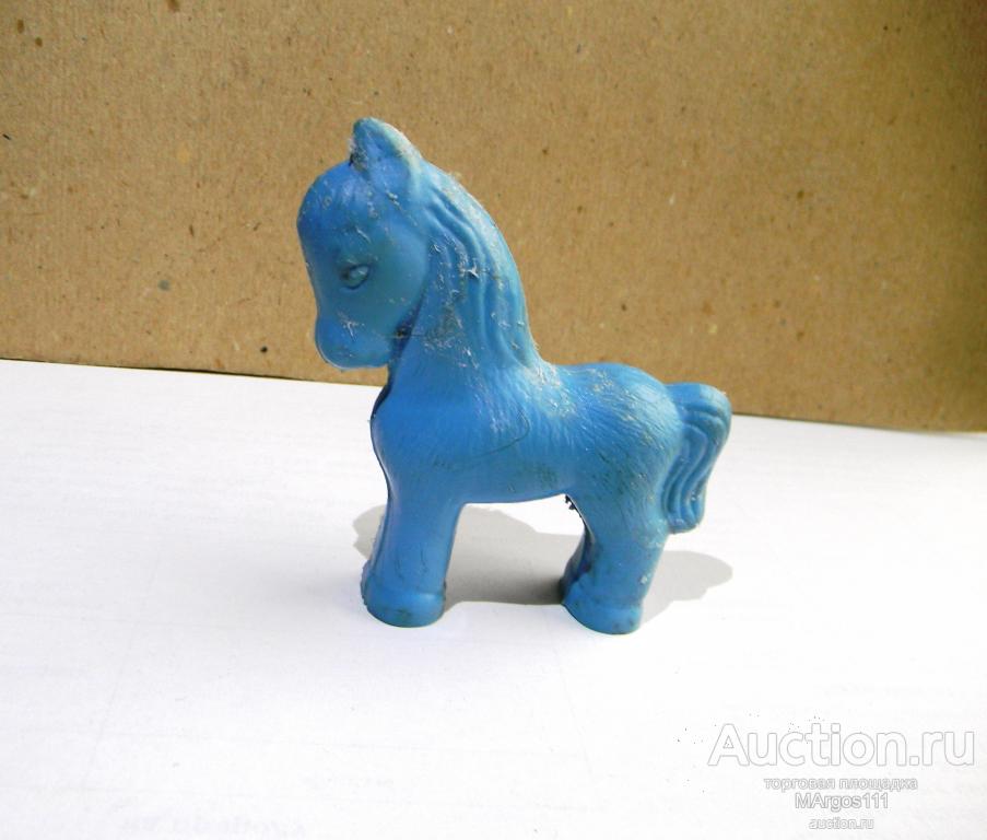 Конь Лошадка литая резина СССР