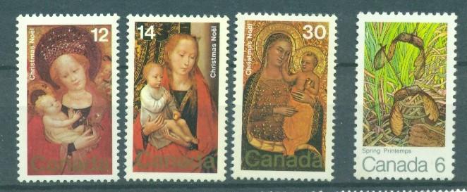 Канада  1971 и 1978 г. серия Рождество  негашеная**