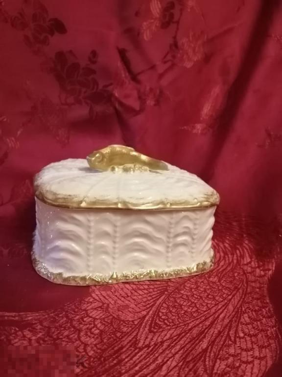 Шикарная сардинница фарфор Англия 20в. 