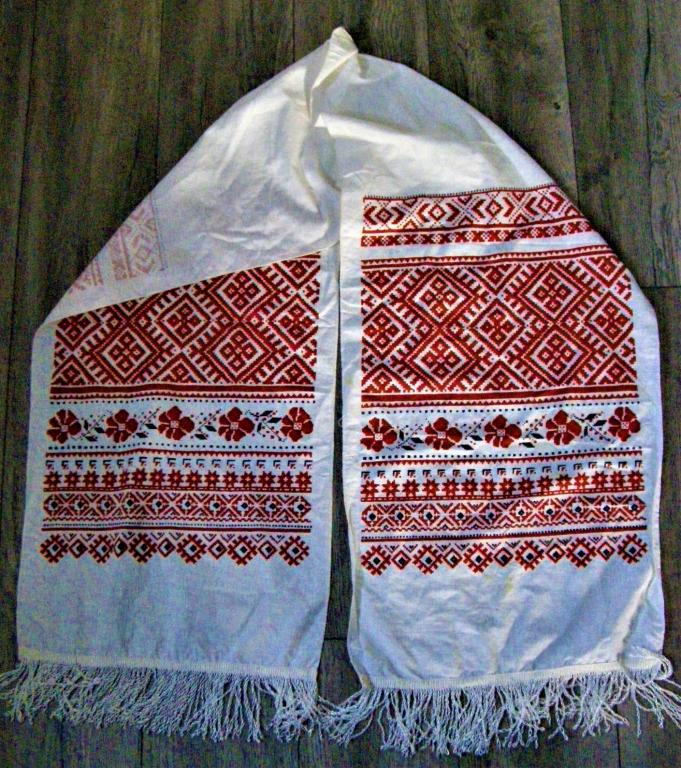 Ручник. Полотенце. Старая заготовка под вышивку. Рушник. 40 х 200 см. ХБ