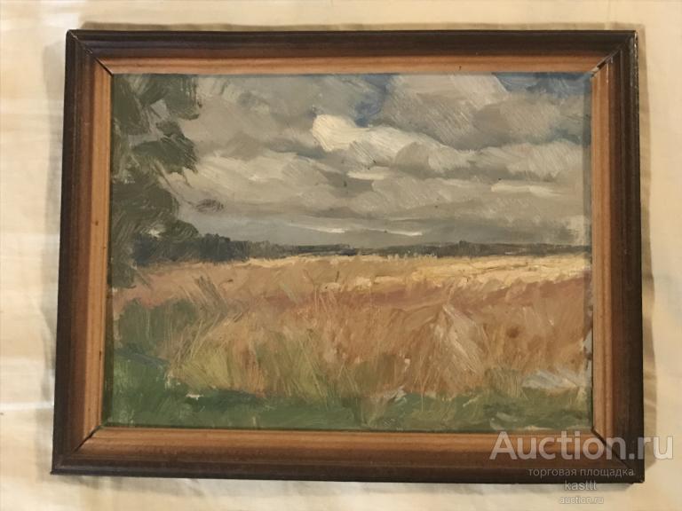 "РУССКОЕ ПОЛЕ" ПЕЙЗАЖ. КАРТ. МАСЛО. АВТОРСКАЯ РАБОТА. КОЛЛЕКЦИОННЫЙ УРОВЕНЬ. РАСПРОДАЖА!