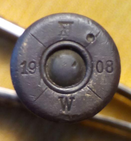 Гильза 8x50R Mannlicher. Австро- Венгрия 1908г.