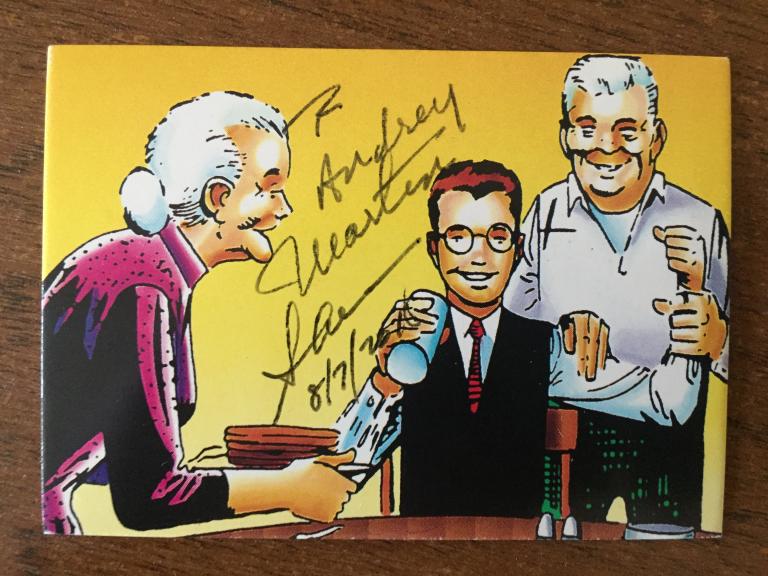 Мартин Шин автограф на карточке Человек-паук