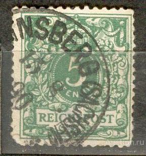 Германия СТАНДАРТ  КЛАССИКА ГАШ 1890 ГОРОД РАЙНСБЕРГ