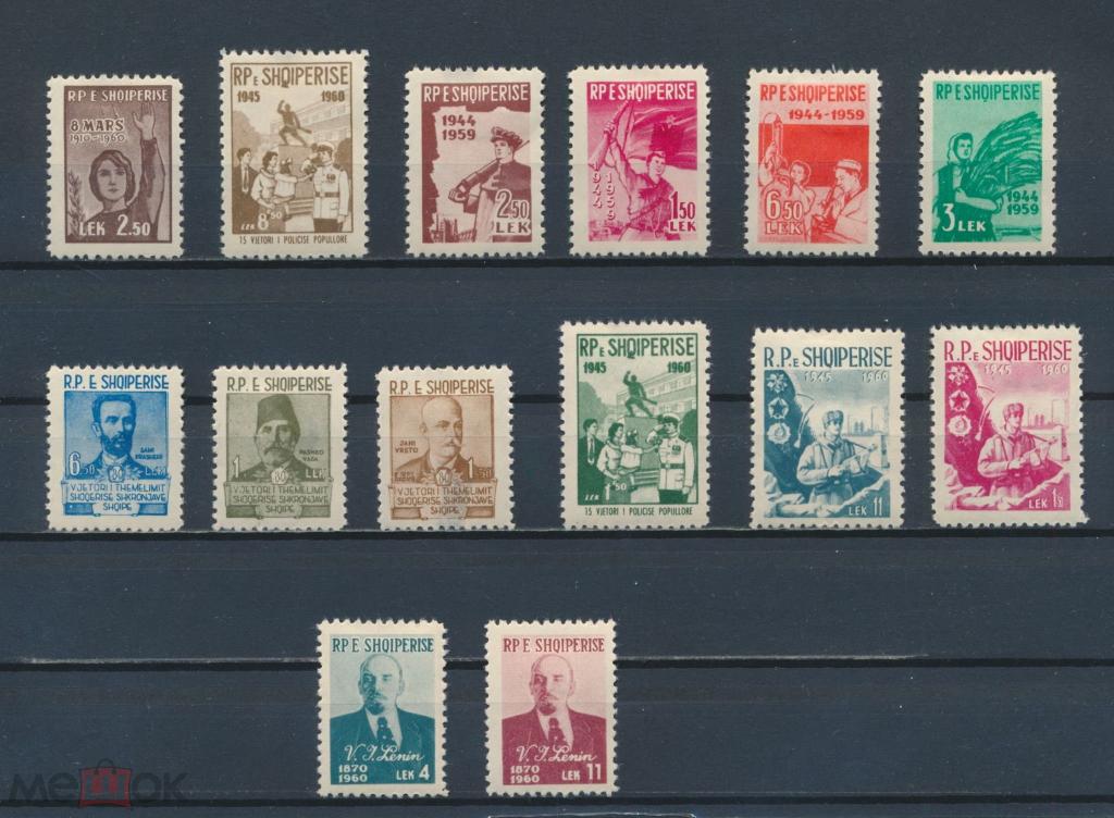 АЛБАНИЯ 1959-60 гг. Ленин, Военные, Артиллерия, Сельское хозяйство.