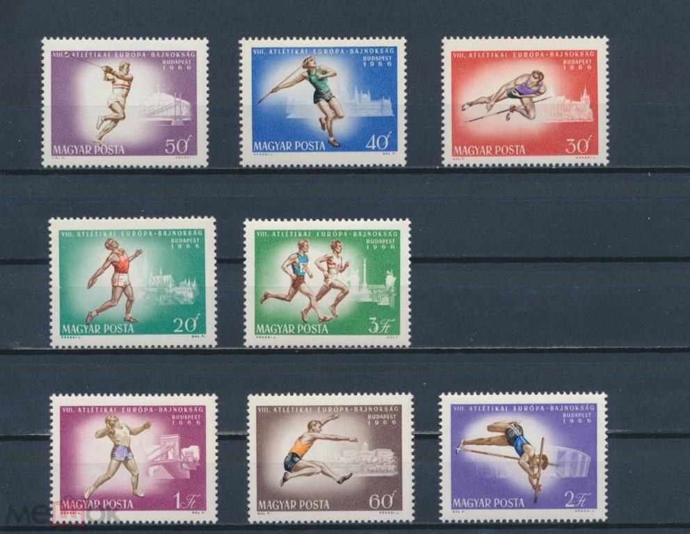 ВЕНГРИЯ 1966. Спорт Будапешт Легкая атлетика. **