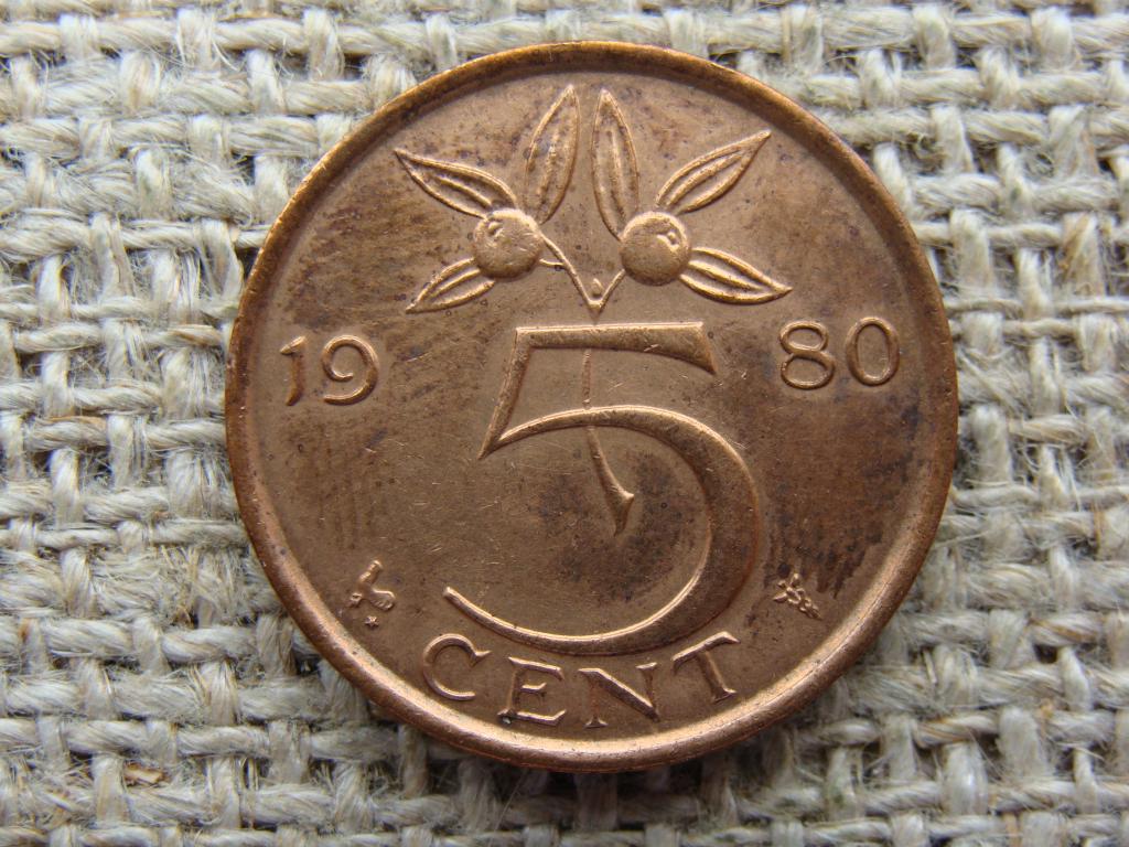 5 центов 1980 год. Нидерланды