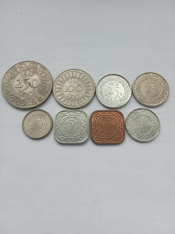 Суринам набор 1974-1988  (8 монет) №4