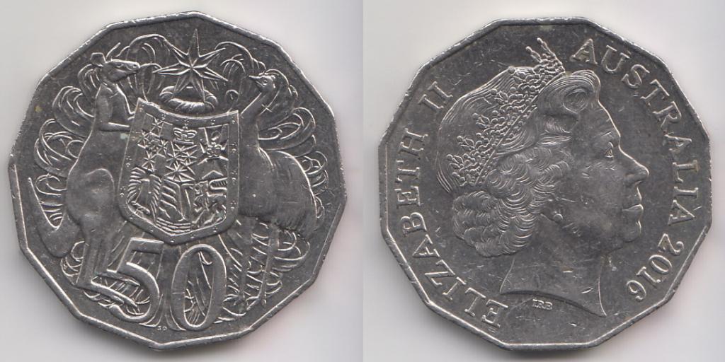 Австралия 50 центов 2016 _2