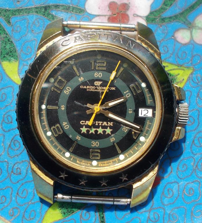 Часы Cardi Vostok Capitan красивые механика на ходу