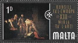 Мальта 1970   13-я Художественная выставка Совета Европы ( марка из серии ) . Живопись