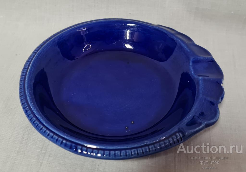 Пепельница Фарфор Кобальт СССР (2.5.40)