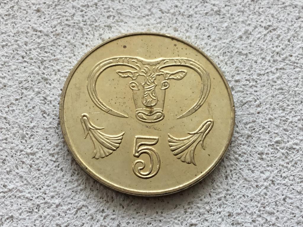 Кипр, 5 центов 2004 г., UNC!_Д-62