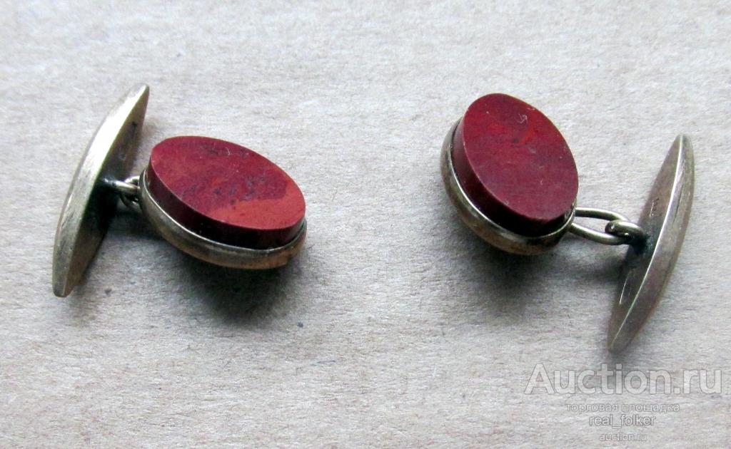 Запонки Серебро 875 проба (Звезда)