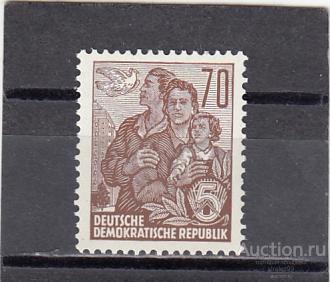 DDR  ГДР  Стандарт Семья № 585в  1957   Сост** MNH