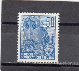 DDR  ГДР  Судостроение  № 584в  1957   Сост** MNH