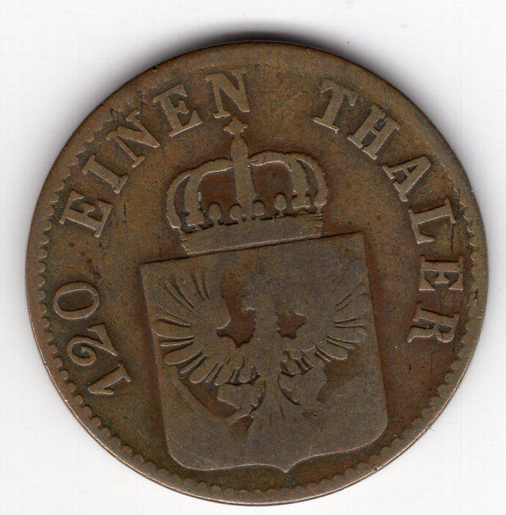 3 пфеннига - Пруссия (Германия) - 1846 А