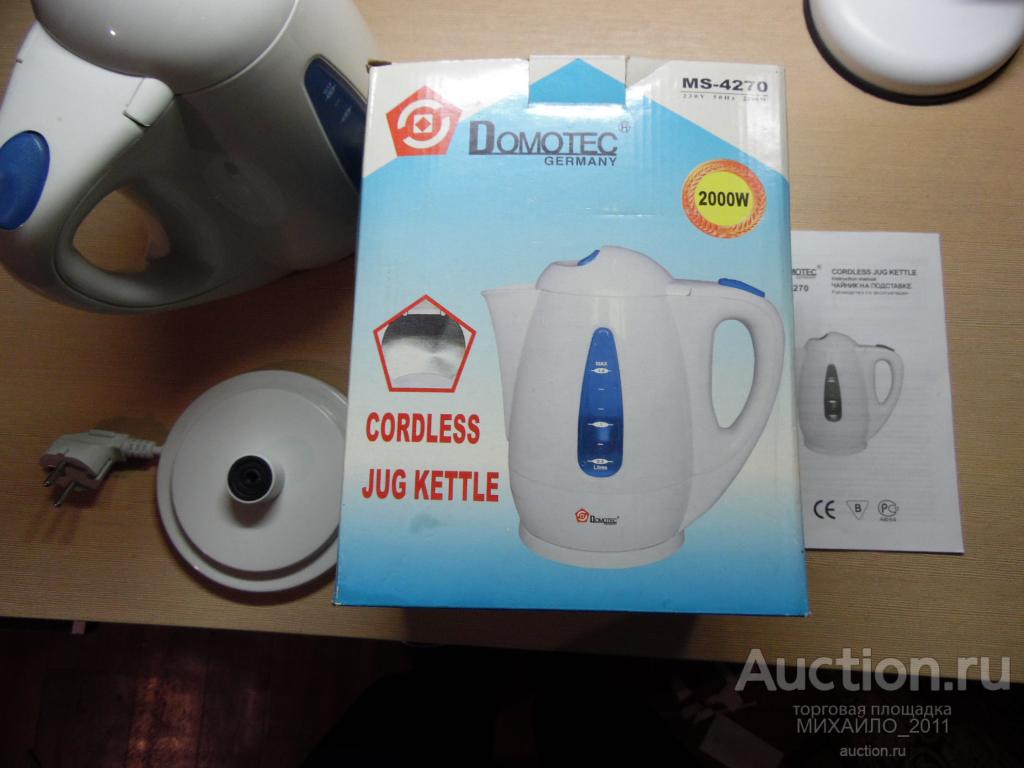 Чайник Электрический DOMOTEC 2000W - 1.8л. Полный комплект Отл. сост.