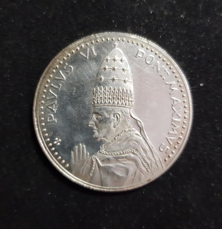 Медаль, жетон. 262-й Римский папа - Павел VI. "Райские врата. Рим".